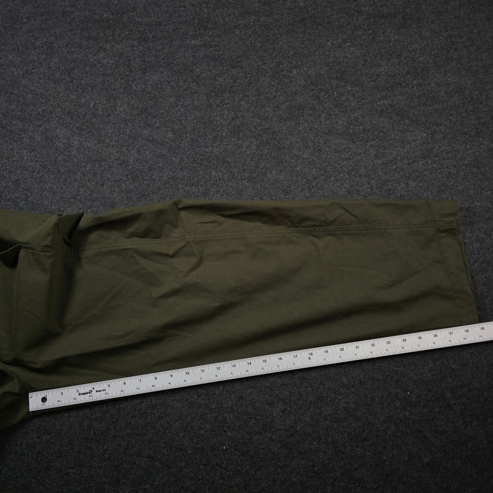 Uniqlo Olive Green Barrel Pants Wide Leg Baker Fatigue Womens 26-27 (Fits 30x29) - Picture 7 of 12
